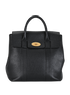 Bayswater Backpack, &pound;380, Handbags, Black, Leather, Front view